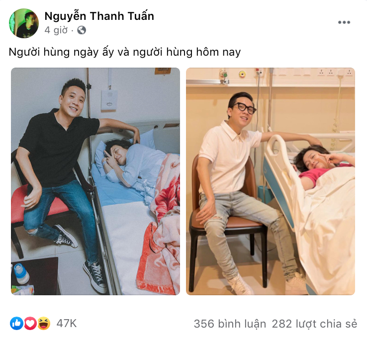 Khi đó, JustaTee còn đăng ảnh 