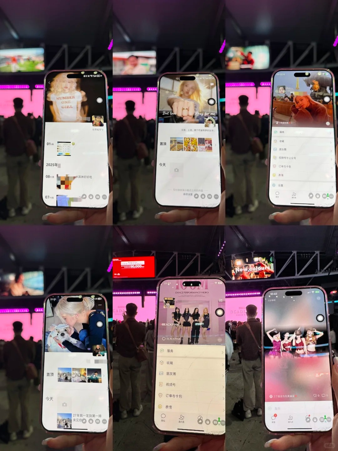 Cùng 1 góc chụp là hàng chục ID Weibo được chụp (Ảnh: Xiaohongshu)