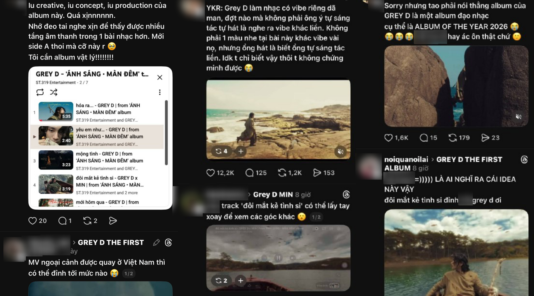 MXH khen ngợi hết lời nhạc mới của GREY D