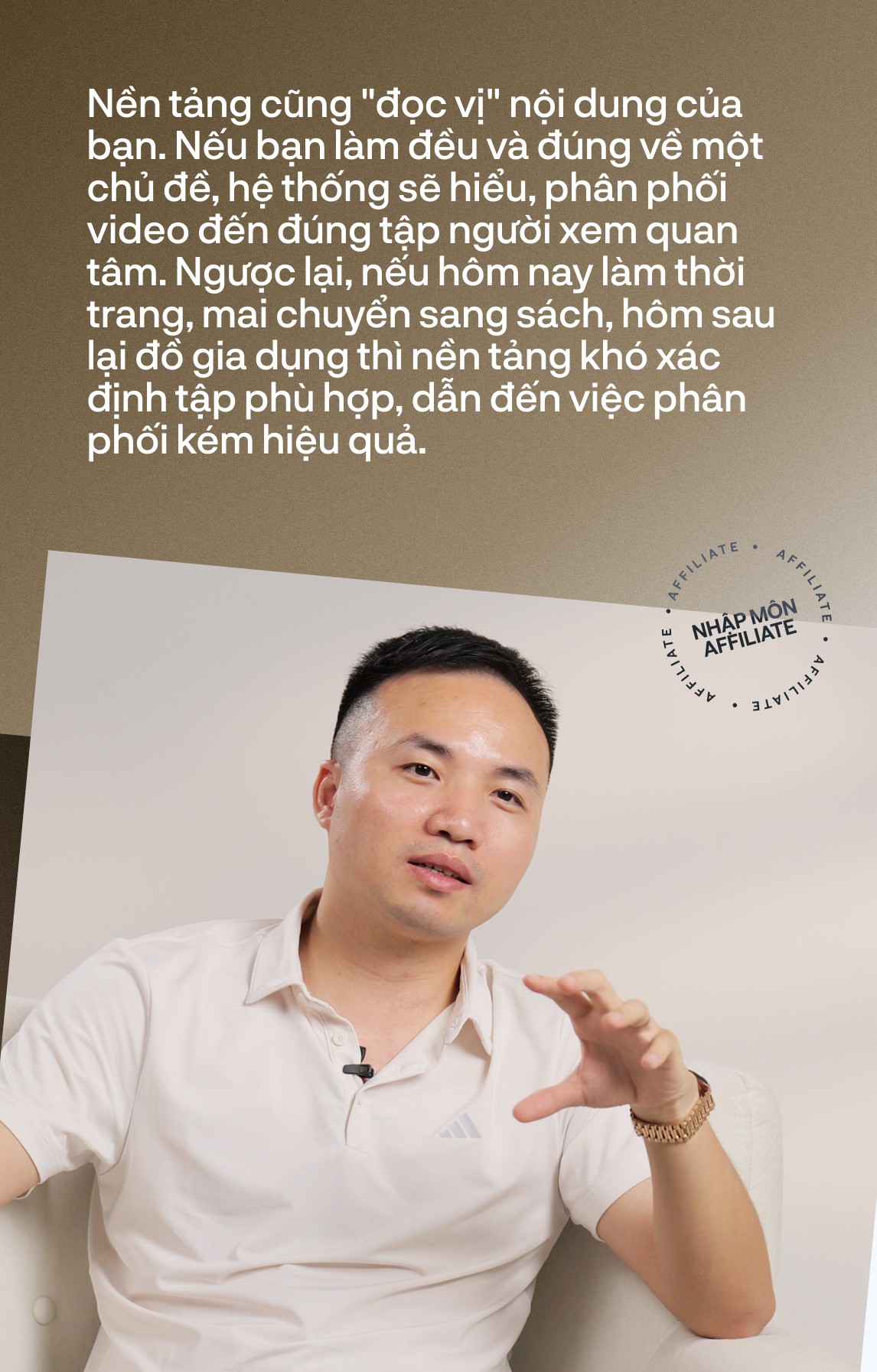 VIDEO Nhập môn affiliate cho những người “không nổi tiếng”, “không nhiều follower”: 2 chuyên gia chỉ ra cách đơn giản nhất để ra đơn