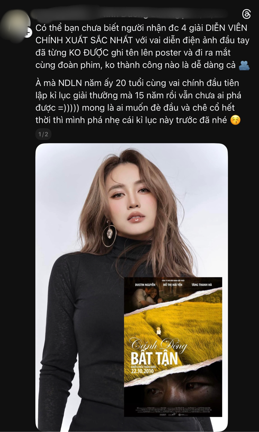 Một bài đăng trên Threads đã chỉ ra bất công mà Lan Ngọc phải chịu cách đây 16 năm