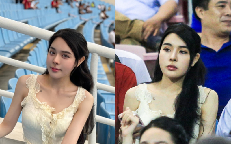 Những lần đọ ảnh trên mạng - ngoài đời khác của bạn gái Văn Thanh