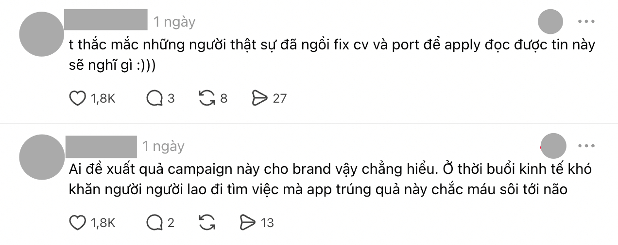 Phản ứng từ cư dân mạng