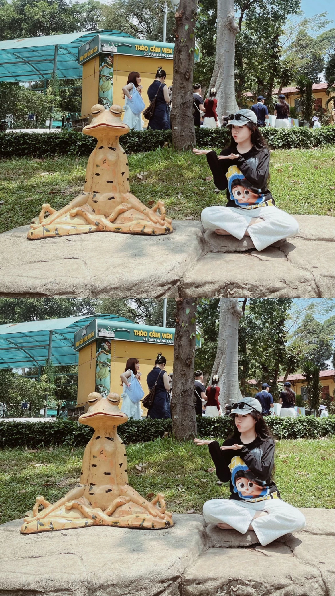 Không khó để bắt gặp những hình ảnh đáng yêu, dễ thương tại Thảo Cầm Viên trên MXH (Nguồn ảnh: Lê Thi Anh Thư)