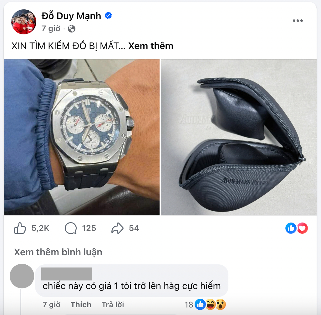 Bài đăng của Duy Mạnh (Ảnh chụp màn hình)