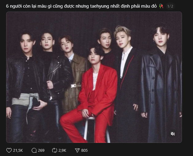 Bài đăng đang gây sốt về V (BTS)