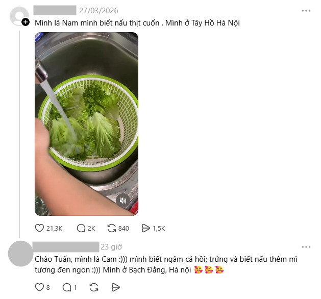 Chủ đề nấu ăn khá rôm rả nha!