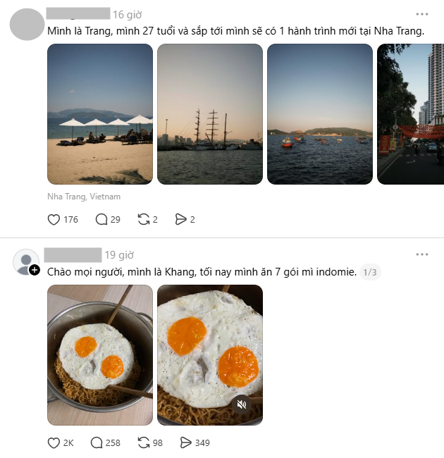 Từ quyết định lớn như chuyển đến một vùng đất khác đến chuyện tối nay ăn 7 gói mì cũng trở nên thu hút ở trào lưu này