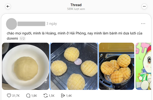 Một bài đăng đu trend 