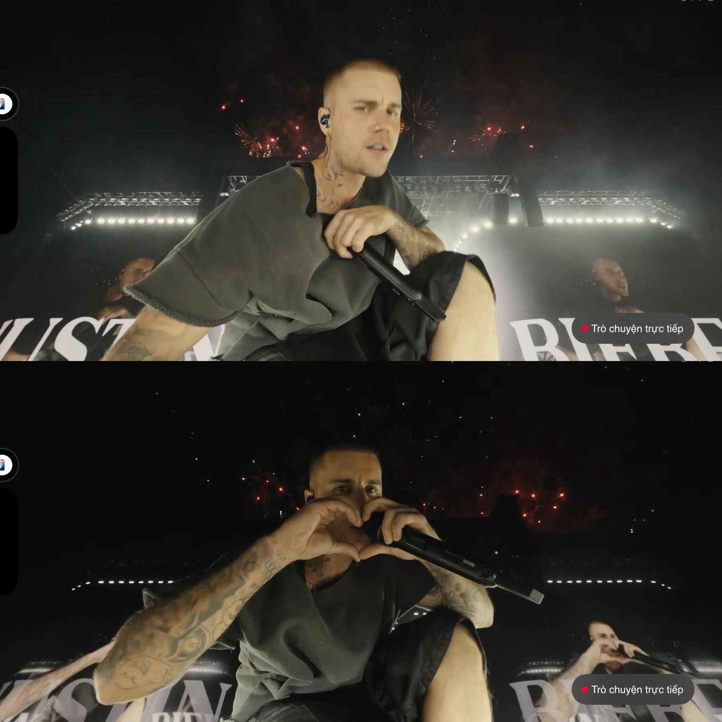  Justin Bieber chính siêu sao nhạc pop đầu tiên diễn chính ở Coachella không thèm đầu tư dàn dựng sân khấu hoành tráng lẫn vũ đạo, kết nối khán giả chủ yếu bằng âm nhạc và cảm xúc