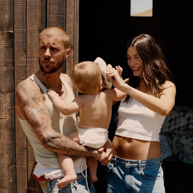 Justin Bieber có tổ ấm hạnh phúc với Hailey và con trai. Ảnh: X. 