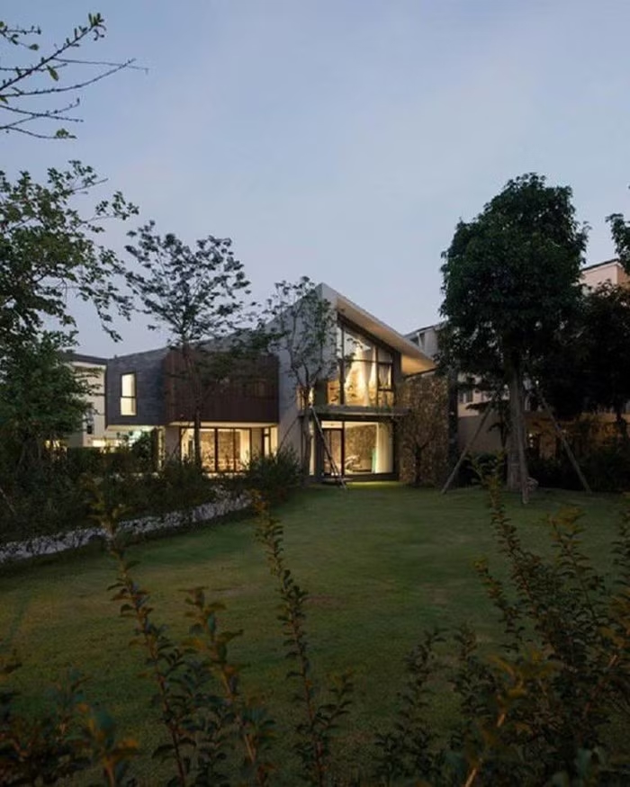 Bên ngoài bất động sản nhà MC Long Vũ. Nguồn ảnh: X1 Architect.