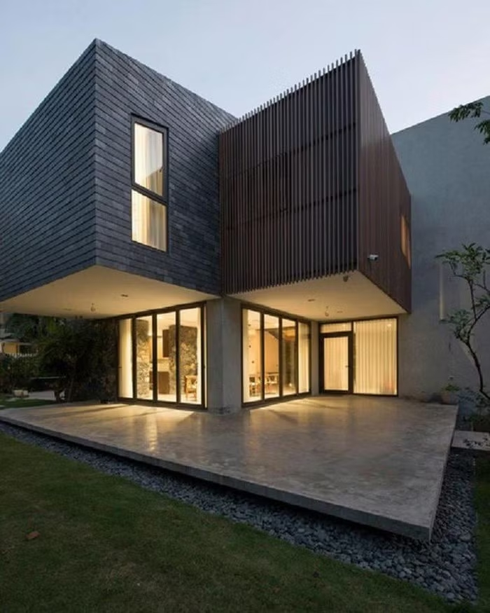 Căn nhà được thiết kế phong cách hiện đại. Nguồn ảnh: X1 Architect.