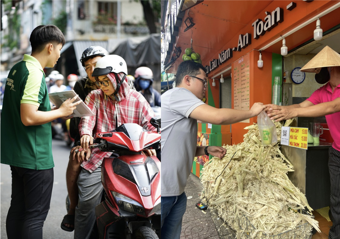 Clip: Bán 500 ly thu hàng triệu đồng mỗi ngày, chủ xe nước mía, nước dừa tại TP.HCM thuê thêm người vẫn làm không xuể