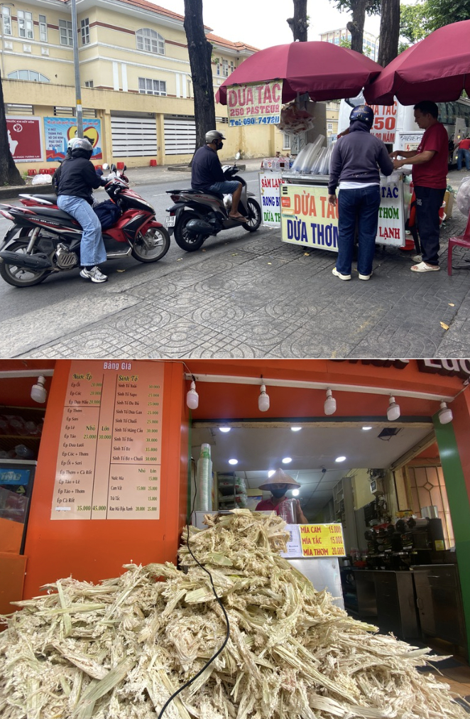 Clip: Bán 500 ly thu hàng triệu đồng mỗi ngày, chủ xe nước mía, nước dừa tại TP.HCM thuê thêm người vẫn làm không xuể