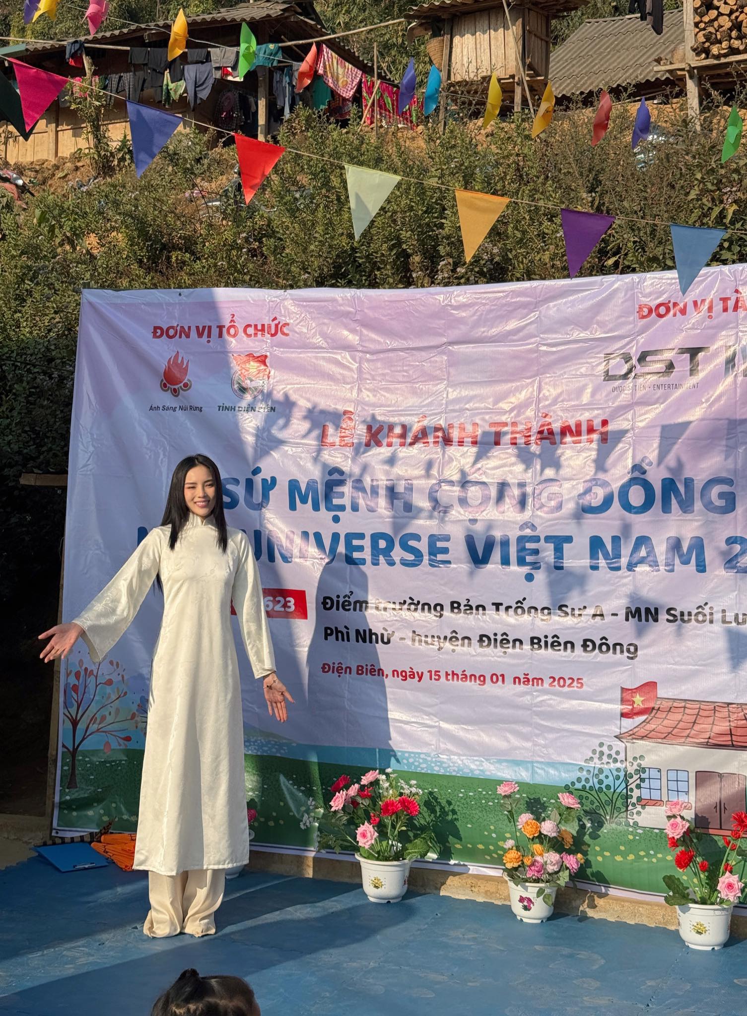 Kỳ Duyên cho biết đã xây dựng 7 ngôi trường ở vùng cao