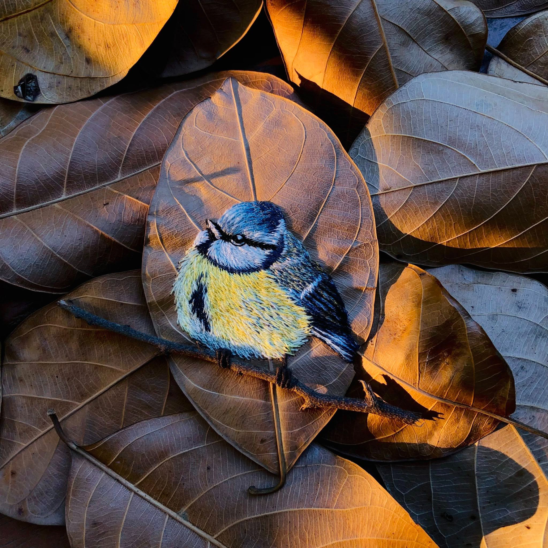 2 chiếc lá mít thêu tay của Phương Anh