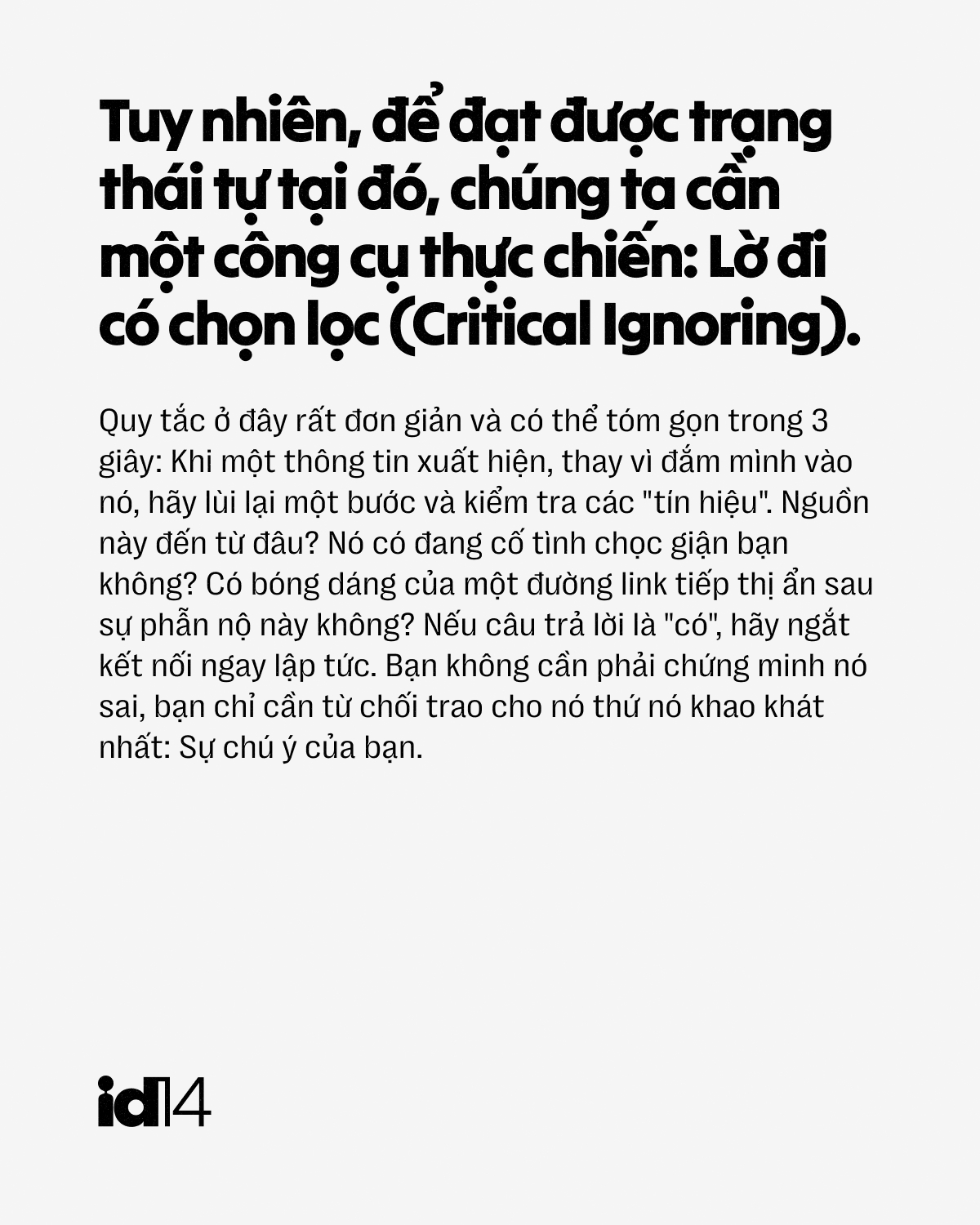 Càng cố phản biện, bạn càng là 