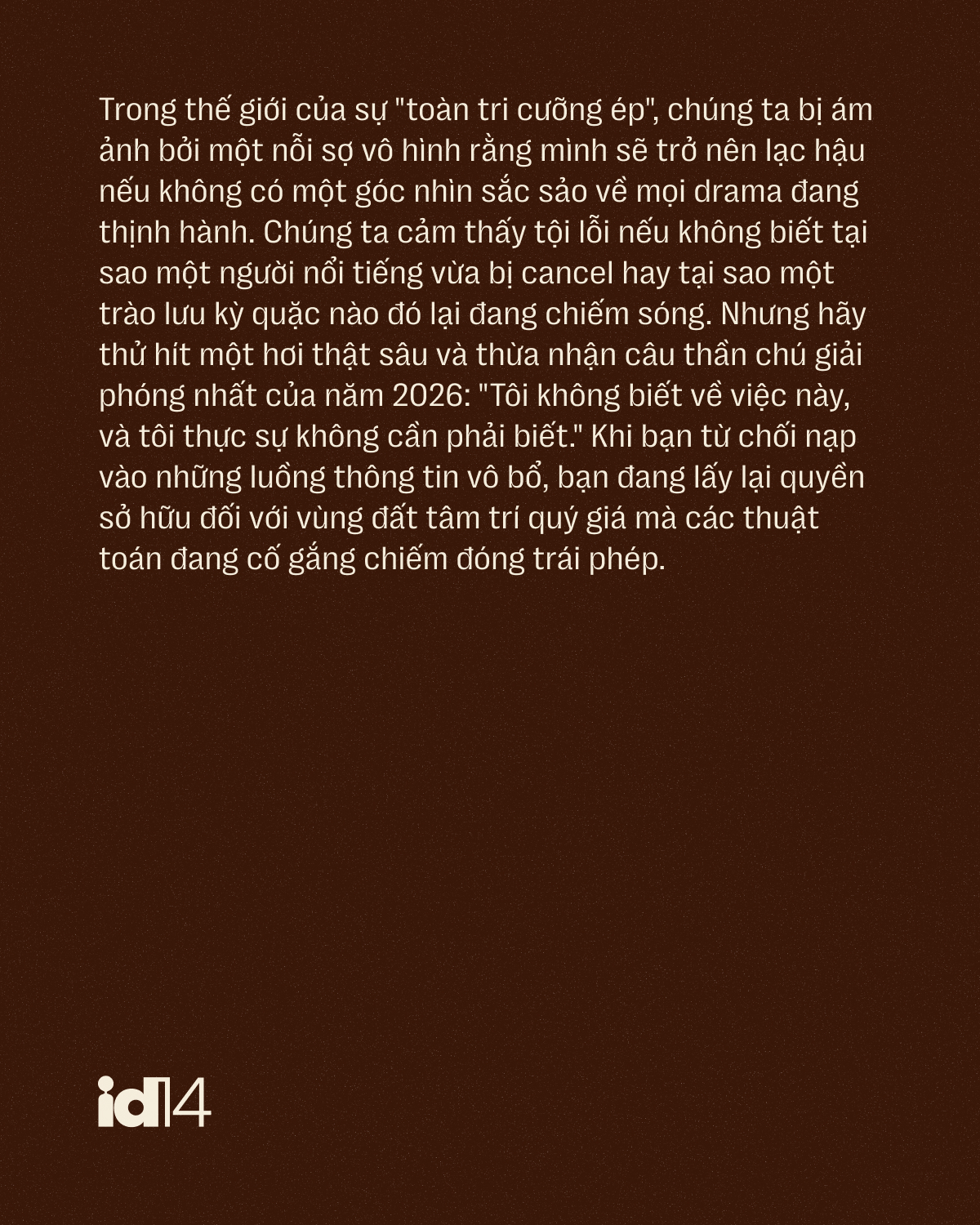 Càng cố phản biện, bạn càng là 