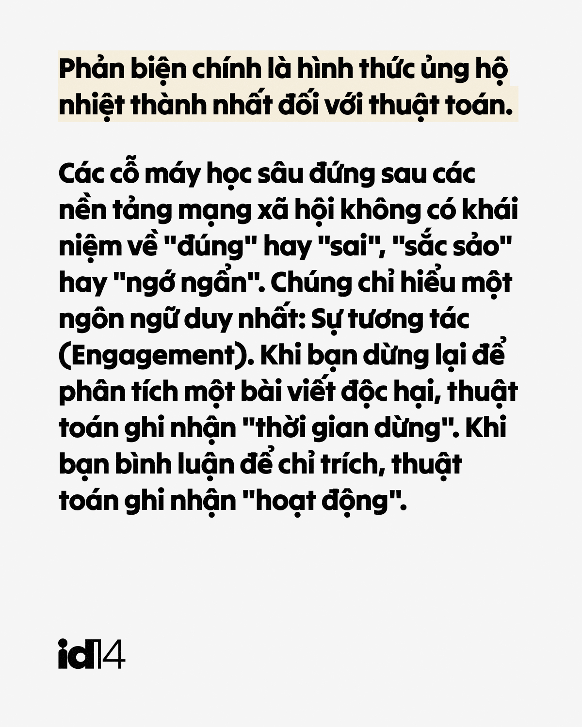 Càng cố phản biện, bạn càng là 