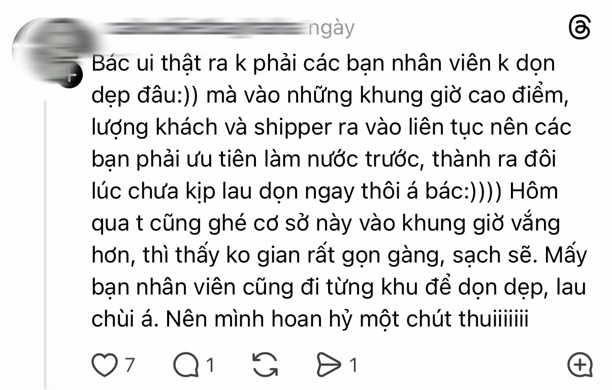   Một khách hàng đưa ra nhận xét khách quan khi ghé thăm Phê La. Ảnh chụp màn hình   