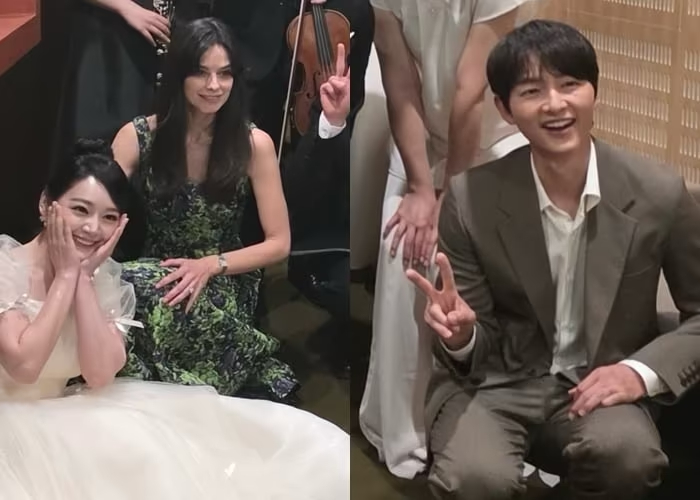 Khán giả trầm trồ trước nhan sắc thật của vợ chồng tài tử họ Song. Ảnh: Naver