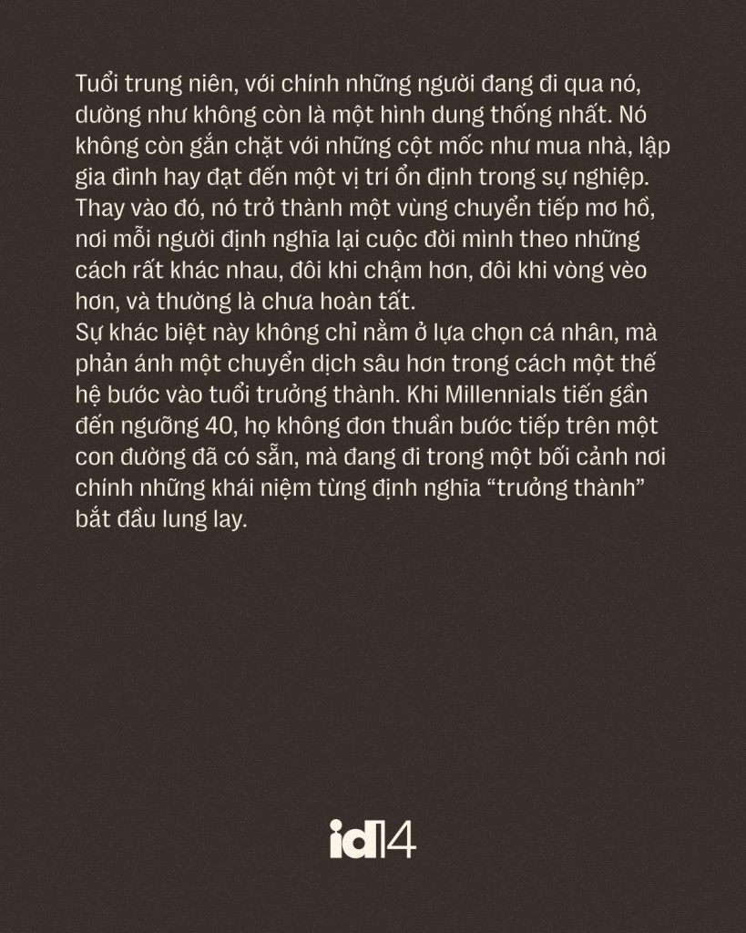 Vì sao 40 tuổi hiện nay giống như một 