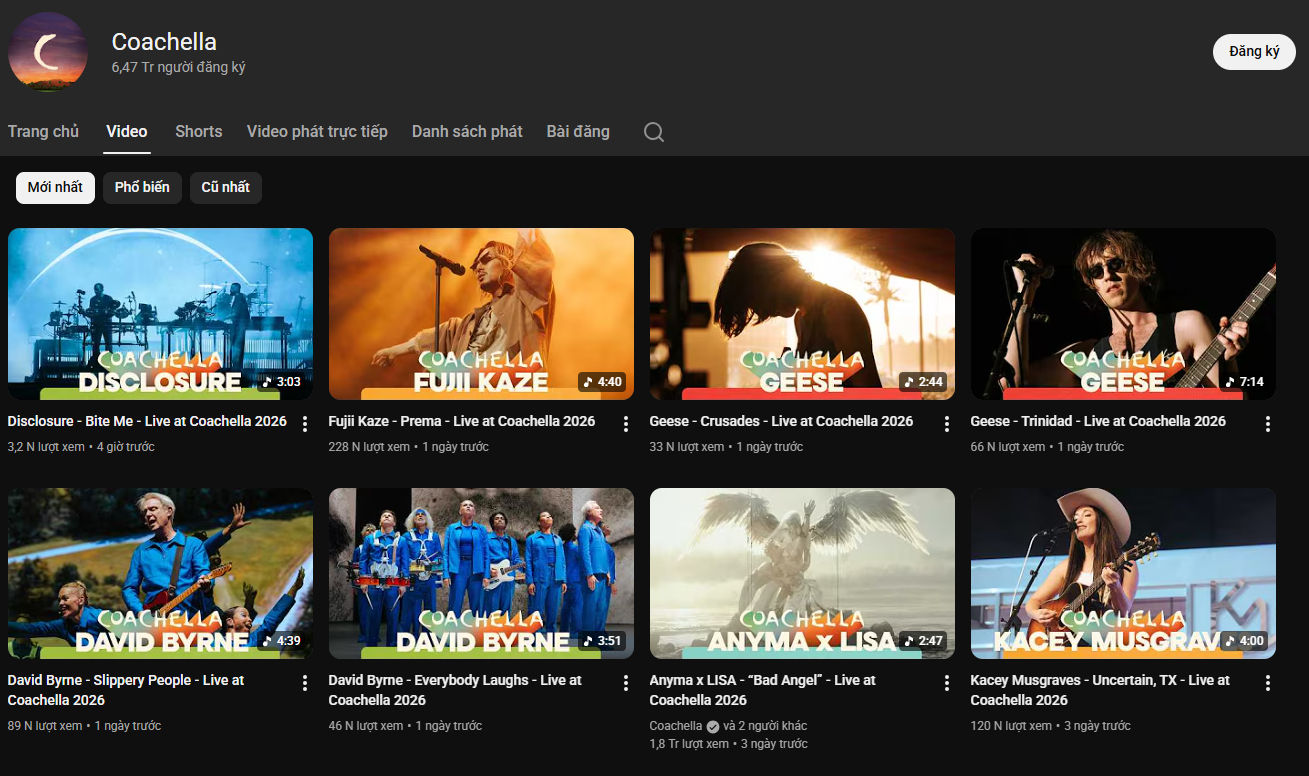 Coachella không đăng tải bất kì video nào trong sân khấu của BIGBANG trong cả 2 đêm biểu diễn