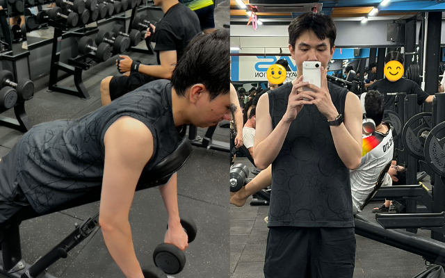 Sau giờ làm, điểm đến tiếp theo của Huỳnh Duy là phòng gym.