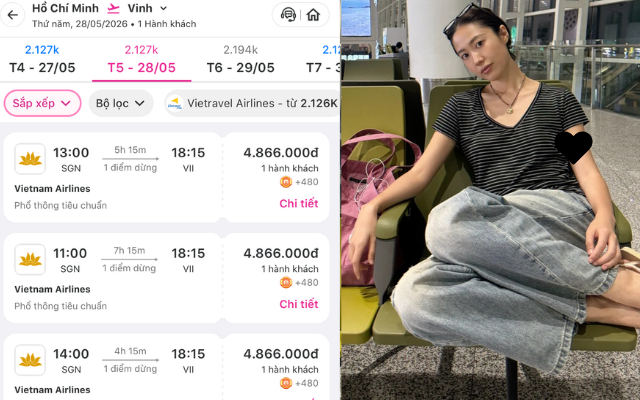 Giá vé máy bay tăng cao dịp nghỉ lễ năm 2026. Ảnh minh họa. 