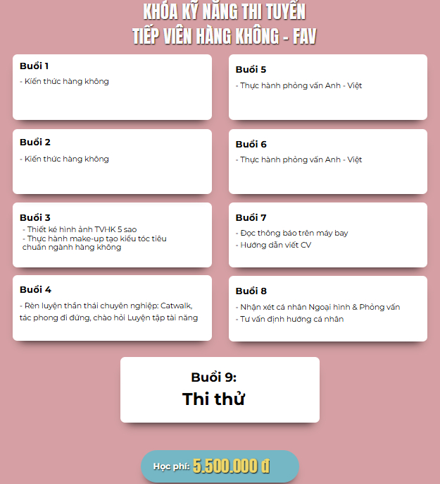 Tất tần tật về “lò luyện thi tiếp viên hàng không” ở Việt Nam: Mỗi ngày trả lời chục câu hỏi phỏng vấn, học tiếng Anh và tập catwalk