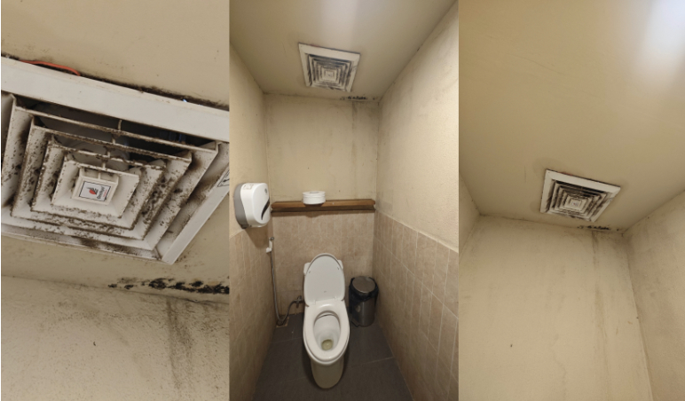 Không chỉ khu vực chỗ ngồi, nhà vệ sinh của các chi nhánh Phê La cũng bị các thực khách phàn nàn.