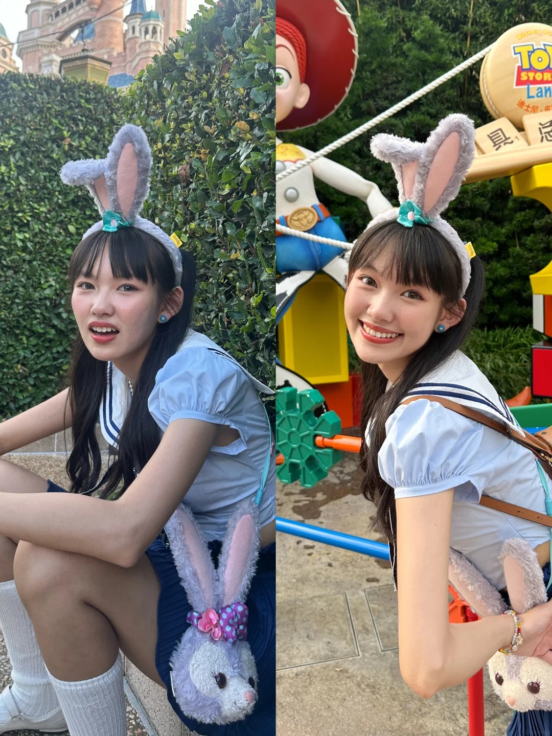 Cô nàng không ít lần tự so sánh ảnh đăng mạng xã hội và hậu trường cỡ này.