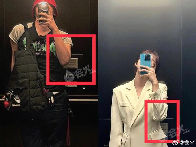 G-Dragon và Kim Go Eun chụp ảnh với kiểu tạo dáng giống nhau tại cùng 1 địa điểm. Ảnh: X