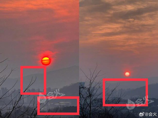 Cả 2 cũng đăng ảnh hoàng hôn tại địa điểm giống hệt nhau. Ảnh: X