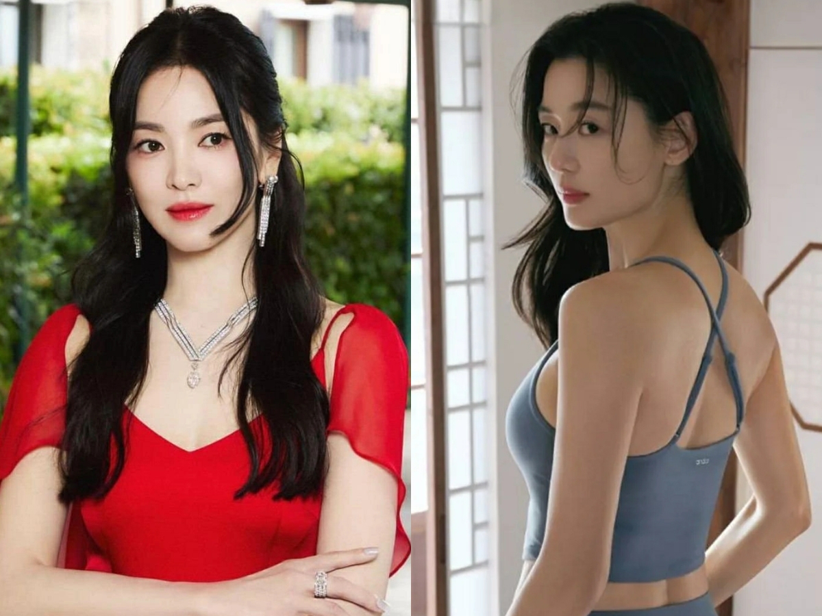 Trong khi đó, Song Hye Kyo - Jeon Ji Hyun lại liên tục chiếm sóng truyền thông và mạng xã hội với những màn lộ diện trẻ đẹp đáng ngưỡng mộ. Chính vì lẽ đó, 1 bộ phận khán giả từng cho rằng Kim Tae Hee không còn “ngồi chung mâm” với Song Hye Kyo - Jeon Ji Hyun được nữa khi luận về nhan sắc. Ảnh: X