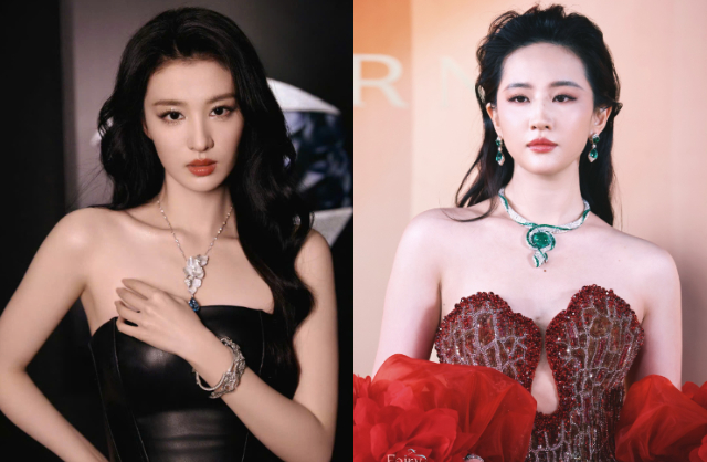 Vương Sở Nhiên được xem là “bản sao của Lưu Diệc Phi” vì sở hữu đường nét gương mặt na ná đàn chị 8X. Ảnh: Sohu