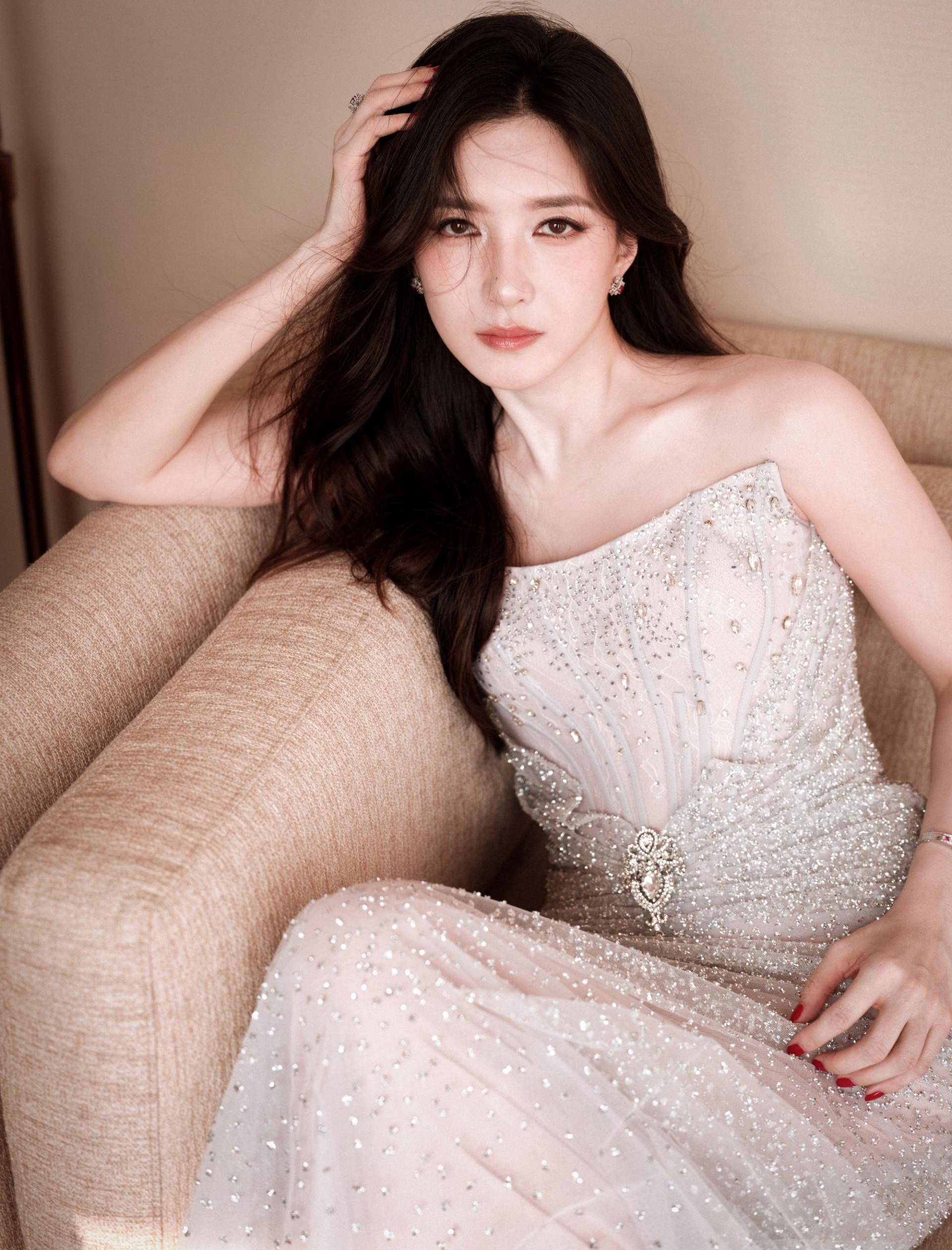 Giang Sơ Ảnh từng nổi tiếng với hình tượng ngọc nữ, khí chất dịu dàng, không vướng scandal. Ảnh: Weibo.