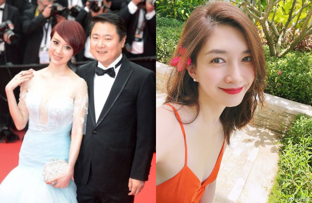 Nữ diễn viên chen chân khiến hôn nhân của đàn chị Kim Xảo Xảo và Vu Đồng đổ vỡ. Ảnh: Sina, Weibo.