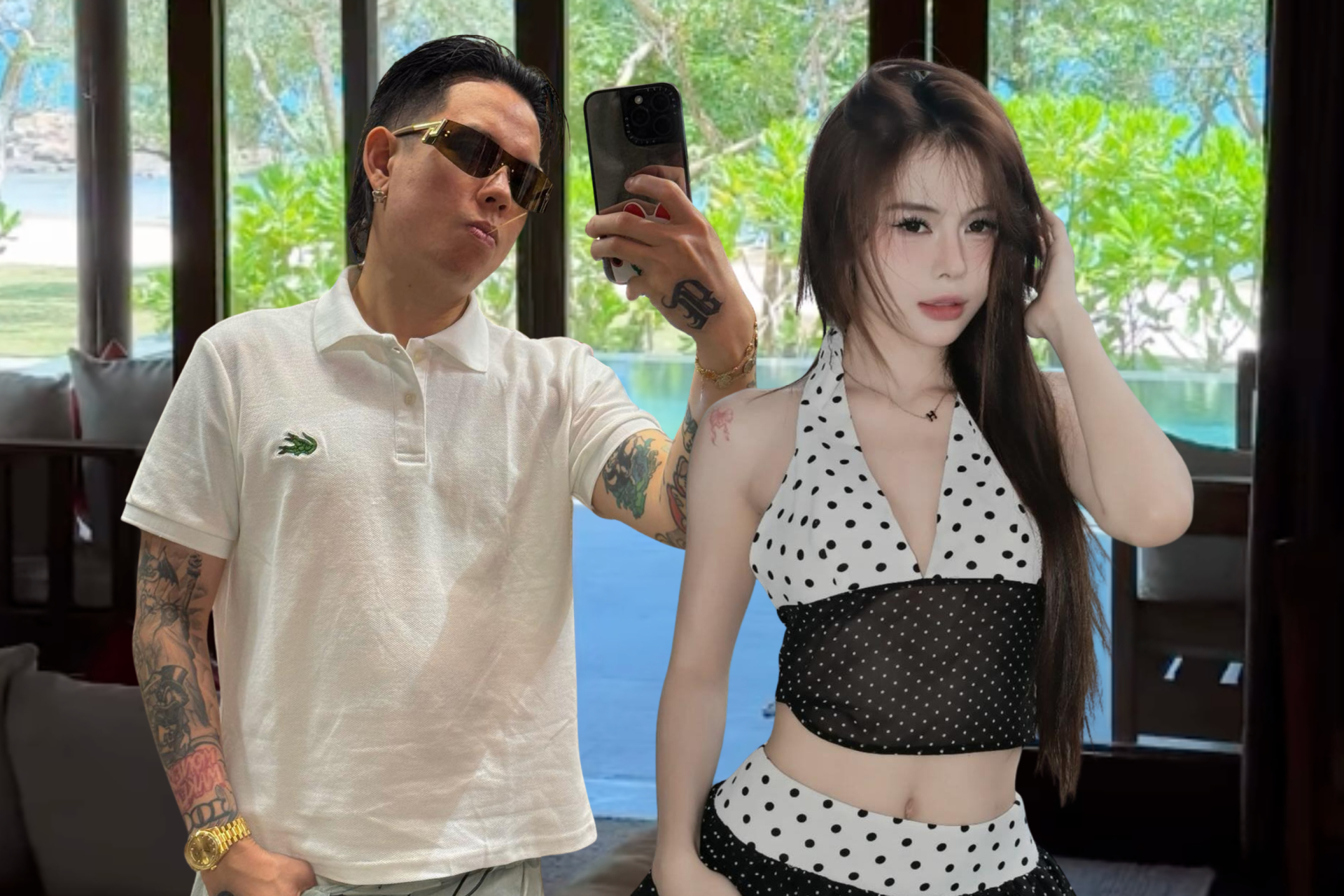 Andree và Hà Môi liên tục bị réo tên vì hint hẹn hò ở Phú Quốc