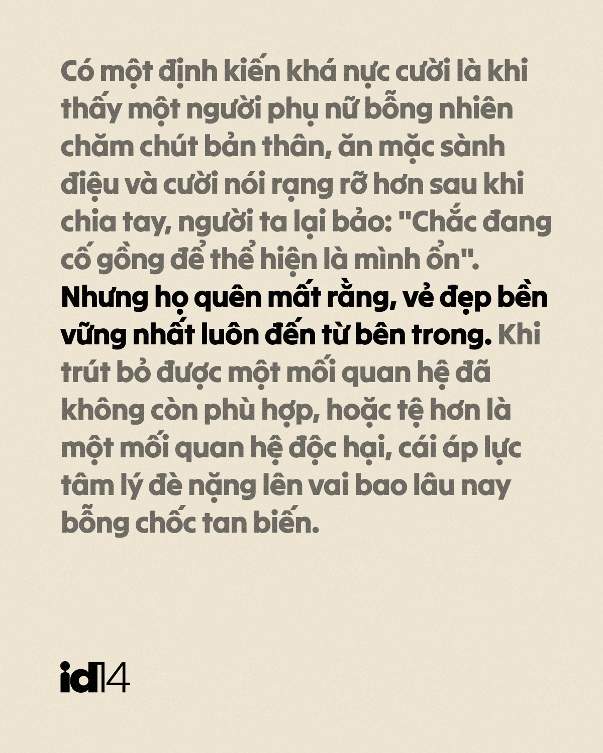 Đã đến lúc ngừng thương hại phụ nữ sau chia tay, chắc gì cô ấy đã… bị đá? 