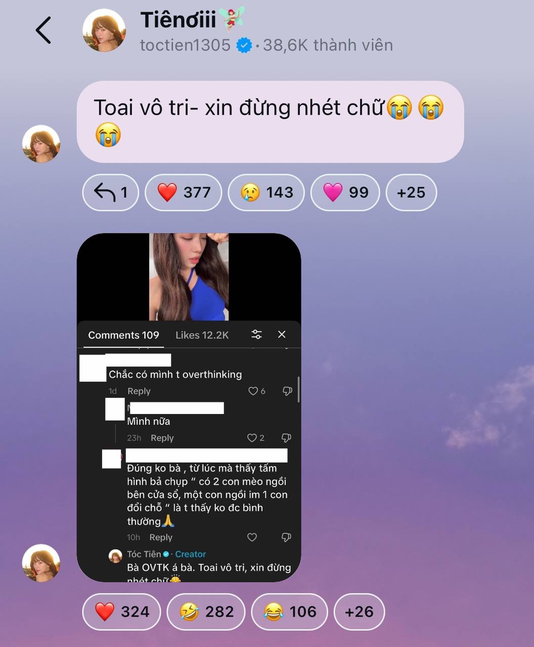 Tóc Tiên vội đính chính, đáp trả ý kiến của cư dân mạng để làm rõ vấn đề 