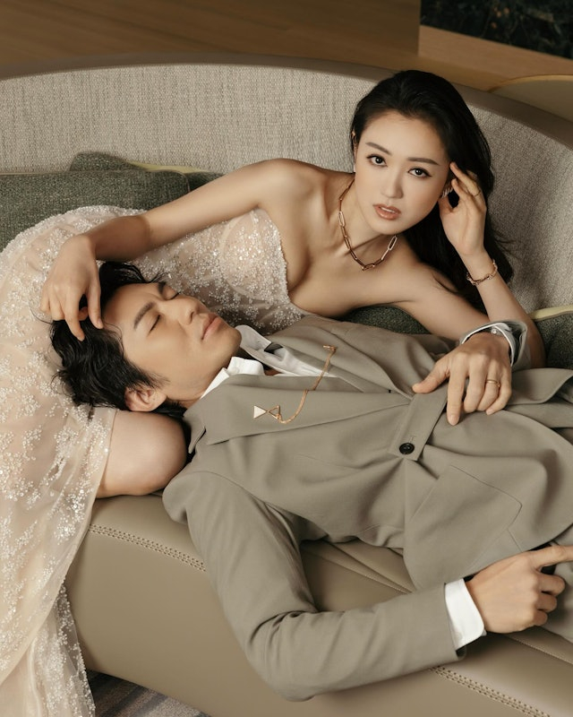 Viên Vỹ Hào trở thành rể hào môn sau khi cưới Trương Bảo Nhi. Ảnh: Sina. 