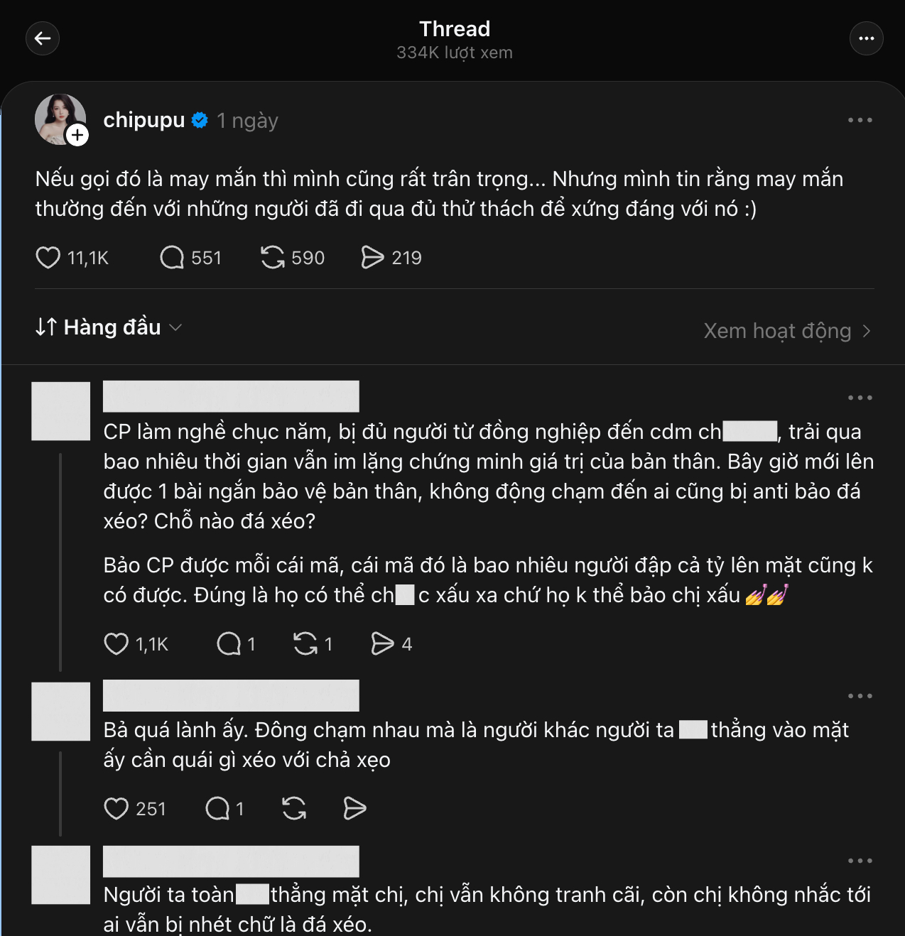 Bài đăng hút tương tác và đi kèm là tranh cãi của Chi Pu