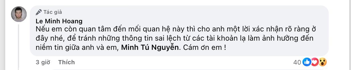 Chuyên gia make up Tee Le bất ngờ tag thẳng tên Minh Tú để yêu cầu đưa ra câu trả lời trước những tin đồn, nghi vấn nói xấu, vô ơn đang gây xôn xao 