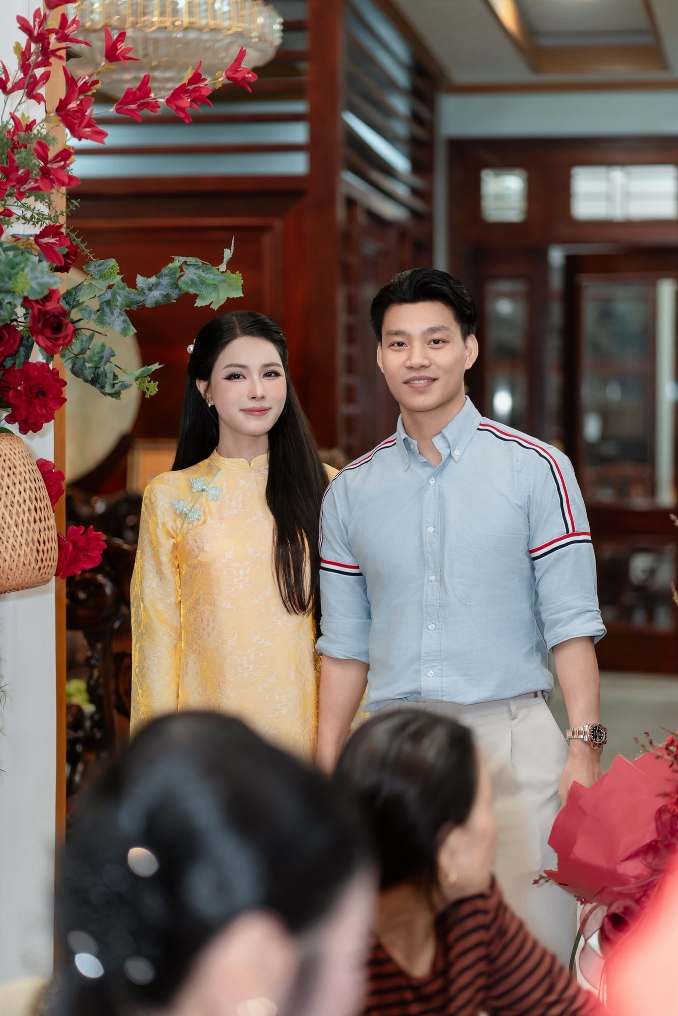 Văn Thanh và Bích Hạnh đã dạm ngõ (Ảnh: FBNV)