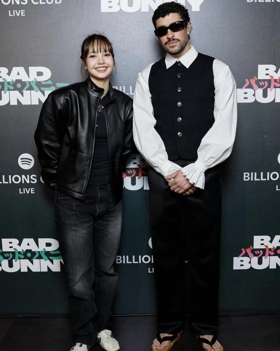 Lisa và Bad Bunny vốn quen thân từ trước. Ảnh: Instagram