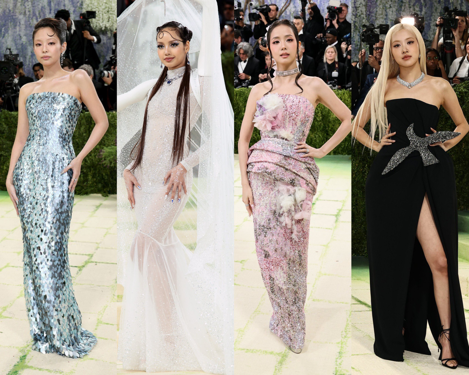 4 thành viên BLACKPINK chiếm lĩnh Met Gala năm nay. Ảnh: Instagram