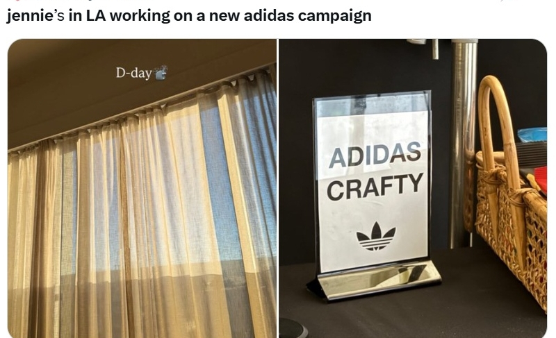 Jennie có mặt ở Los Angeles vào hôm 13/11/2025 trong 1 kế hoạch hợp tác cùng Adidas. Ảnh: Naver