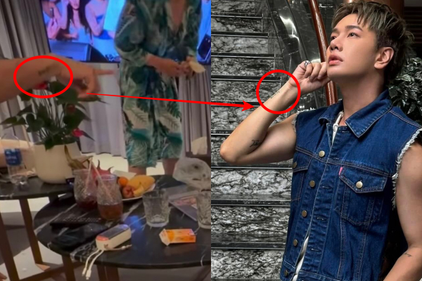 Netizen soi hình xăm của một người đàn ông khác trong ảnh giống với Lou Hoàng 